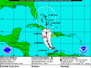 The projected track of Hurricane Matthew as of 0900 UTC on October 1. [NOAA graphic]